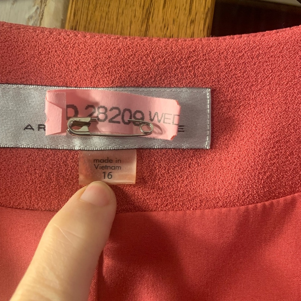 Tahari Vibrant Coral Blazer - Picture 4 of 6